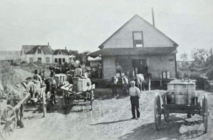 Première beurrerie du village (1912-1948)