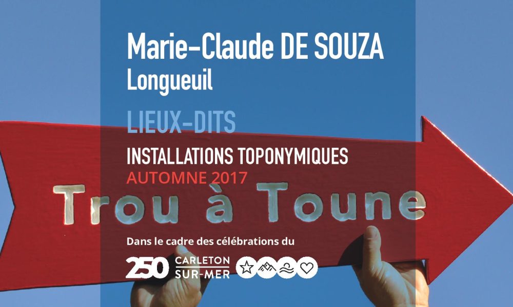 Communiqué : Deux oeuvres toponymiques permanentes pour le 250e de Carleton-sur-Mer